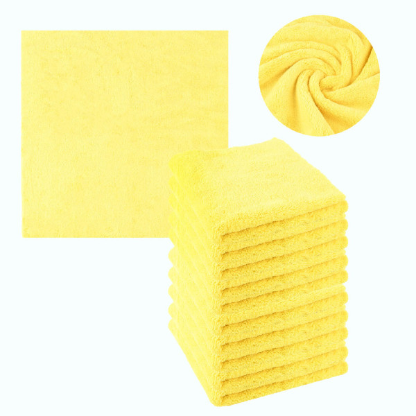 Thick Microfiber Cloths for Lapping QD Waxes 40x40cm 550g/m2 Seamless - 10 Pcs