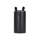 Aluminum Oil Catch Can - Large Wrinkle Black