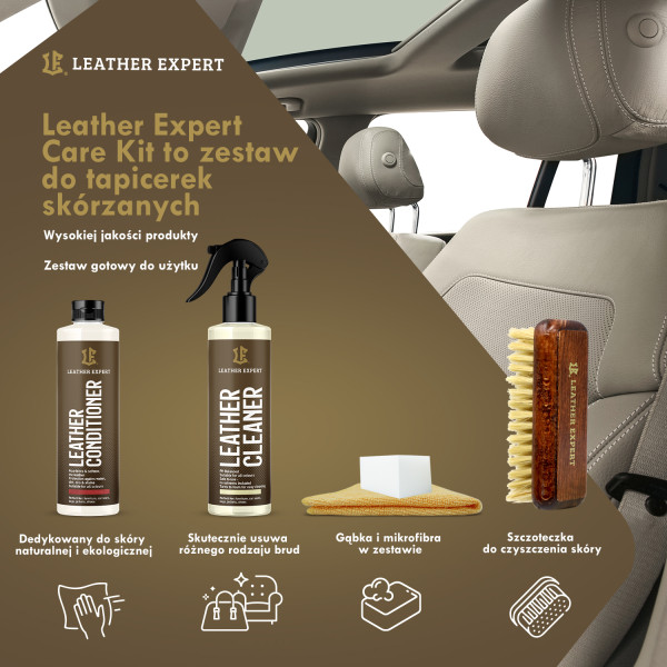 Leather Care Kit 2x250ml – leather cleaning and care kit