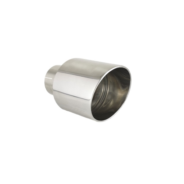 Universal Round Exhaust Tail Pipe Muffler Tip 115mm Length 120mm Mounting Diameter 60mm