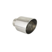 Universal Exhaust Tail Pipe Muffler Tip round 115mm lenght 120mm mounting diameter 65mm