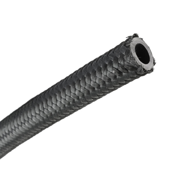 Fuel Vacuum Coolant Hose 20 mm Black Nylon Braid