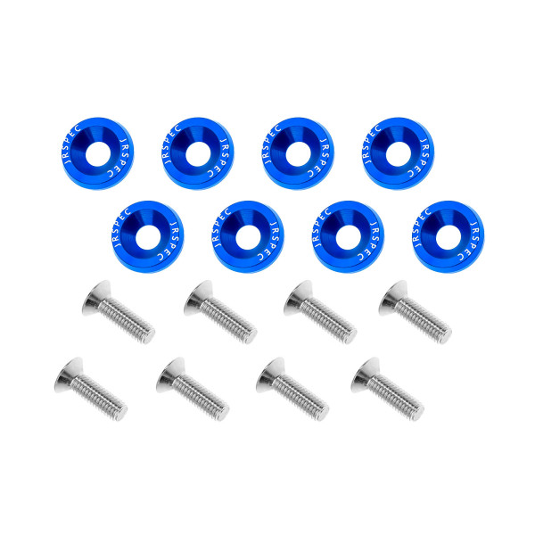 Blue Engine Bay Dress Up Washers for Fender and Bumper