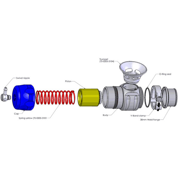 Blow off BOV Turbosmart TS-0205-1301 Supersonic