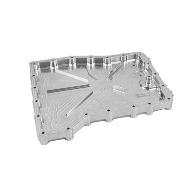 Aluminum transmission oil pan for the Nissan GTR R35 GR6 VR38DETT
