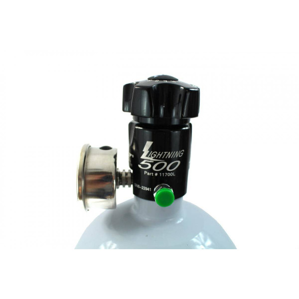 Bottle with Lightning 500 Valve with Gauge 4,5L