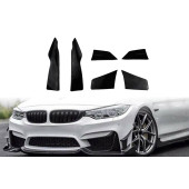 Canards BMW 3 F80 BMW 4 F82 BMW 4 F83 Black