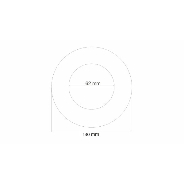 The muffler cap round 65mm 130mm