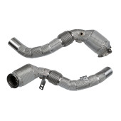 Downpipe BMW F85 F86 X5M X6M S63 4.4 V8 200Cell Heat Shield