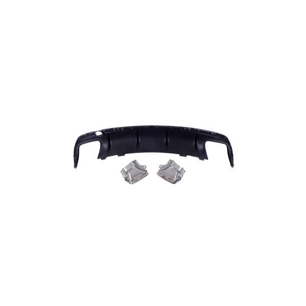 Diffuser Mercedes-Benz CLA C117, X117 Rear with Pipes black