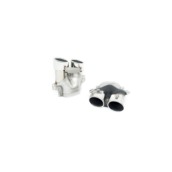 Diffuser Mercedes-Benz CLS C257 Rear with Pipes chrome