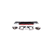 Diffuser Mercedes-Benz A W176 Rear Red with Pipes