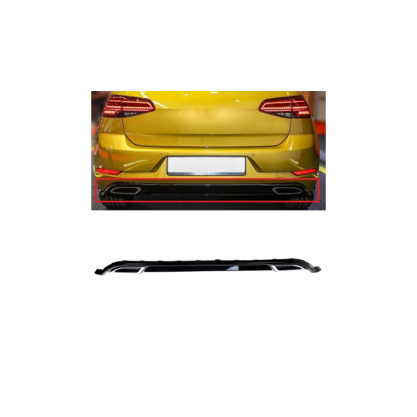 Diffuser Volkswagen Golf 7 Facelift Rear