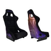 Racing seat SLIDE KS2 Premium Black Welur & Gradient Glitter