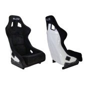 Racing seat SLIDE KS2 Premium Black Welur & White Glitter