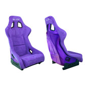 Racing seat SLIDE KS2 Premium Purple Suede Purple Glitter