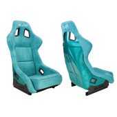 Racing seat SLIDE KS2 Premium Sea-Blue Welur & Sea-Blue Glitter