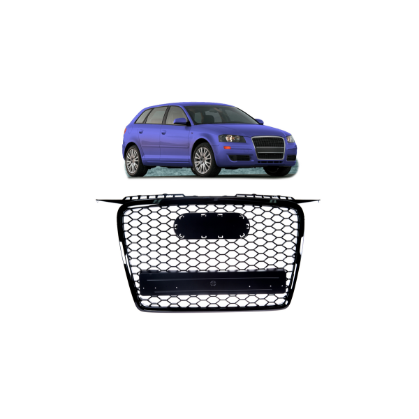 Grill Audi A3 8P Gloss Black