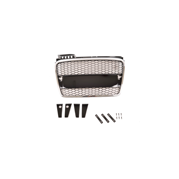 Grill Audi A4 B7 Chrome & Gloss Black