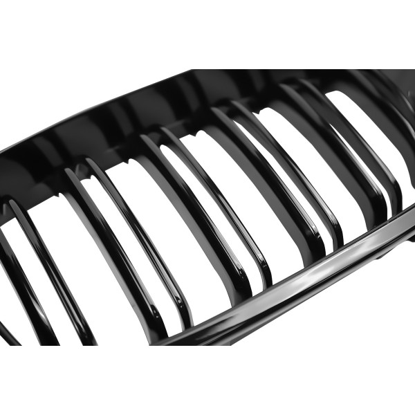 Grill BMW 3 E46 Dual Line Gloss Black