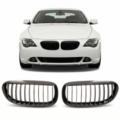 Sport grille single slats gloss black BMW 6 (E63) Coupe (E64) Cabrio 2003-2010