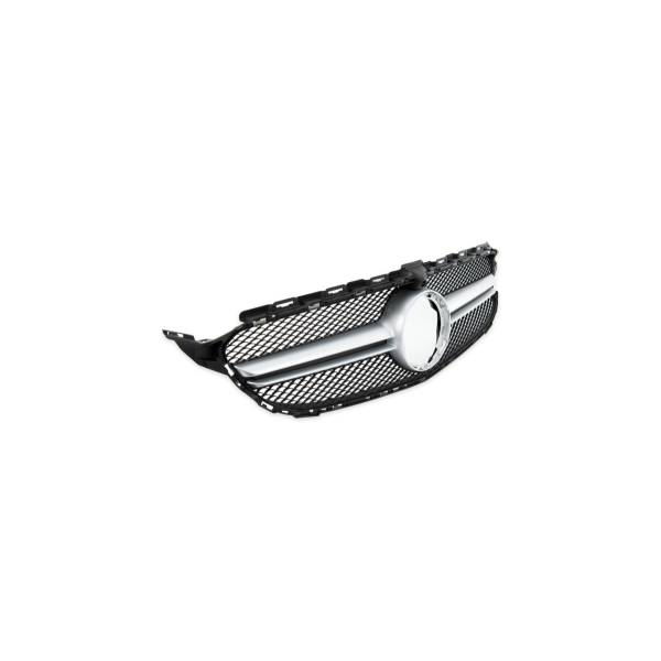 Grill Mercedes-Benz C W205 S205 A205 C205 Facelift Silver A-Type Camera