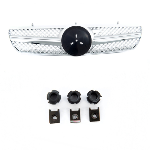 Sport grille chrome & silver MERCEDES CL-Class (C215) Coupe 1999-2006