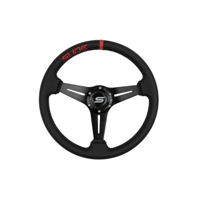 Steering wheel SLIDE 330mm offset:45mm Leather Red