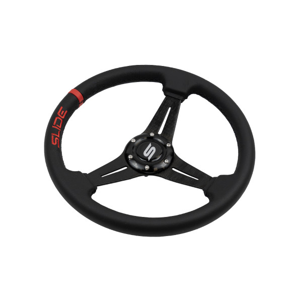 Steering wheel SLIDE 330mm offset:45mm Leather Red