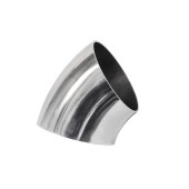 Stainless elbow 45deg 76mm thk.1,5mm polished