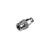 S.S. HOSE END 17mm hex,M10*1.5 3/8 32UNEF