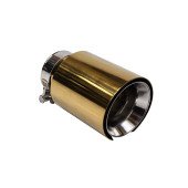 Exhaust Tip 101mm enter 76mm Gold Silver