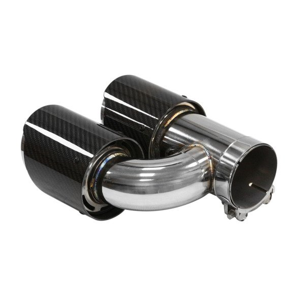 Exhaust Tip 101mmx2 enter 70mm Carbon Gloss Set