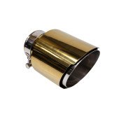 Exhaust Tip 114mm enter 76mm Gold Silver