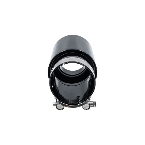 Exhaust 89mm Inlet 70mm Gloss Black