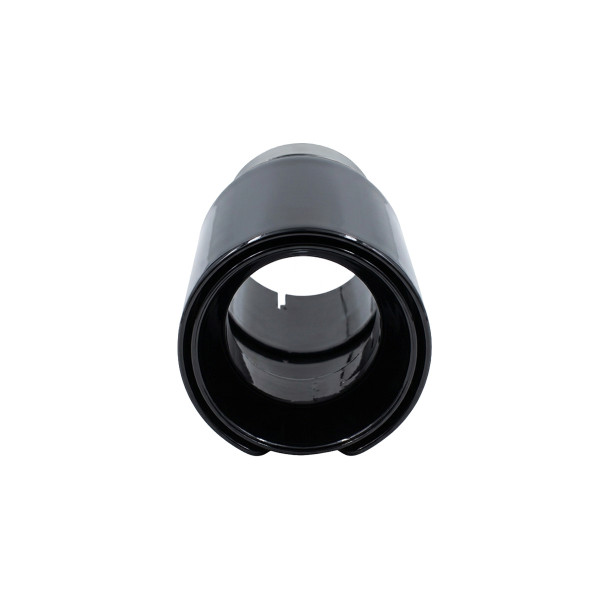 Exhaust 89mm Inlet 70mm Gloss Black