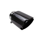 Exhaust Tip 89mm enter 76mm Carbon Gloss