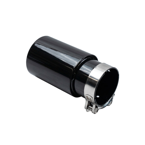 Exhaust 89mm Inlet 76mm Gloss Black