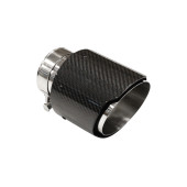 Exhaust Tip Type:01 101mm inlet 76mm Carbon Gloss