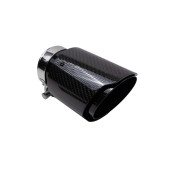 Exhaust Tip Type:04 114mm inlet 76mm Carbon Gloss