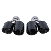 Exhaust Tip Type:08 89mmx2 inlet 70mm Carbon Gloss Set
