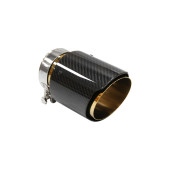 Exhaust Tip Type:10 114mm inlet 76mm Carbon Gloss
