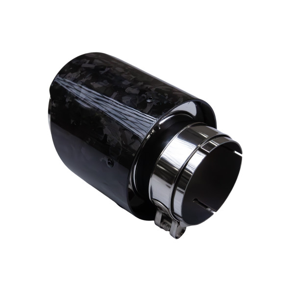 Exhaust Tip Type:14 114mm inlet 76mm Carbon Gloss