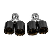 Exhaust Tip Type:50 89mmx2 inlet 70mm Carbon Gloss Set
