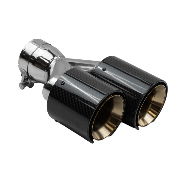 Exhaust Tip Type:50 89mmx2 inlet 70mm Carbon Gloss Set