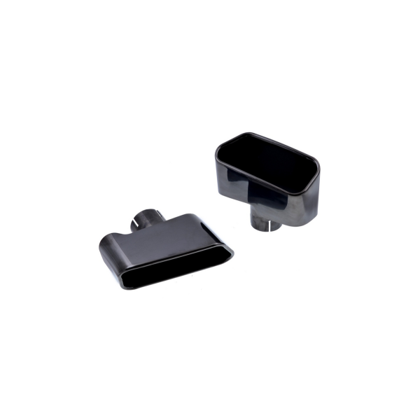 Exhaust Tail Pipes Black suitable for BMW 5 (F10) Sedan (F11) Touring 2009-2016