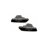 Exhaust Tail Pipes Black suitable for MERCEDES E-Class (W213) Sedan (S213) T-Model GLC (X253) GLC Co