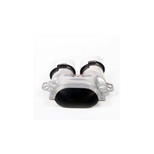 Exhaust Tail Pipes Chrome Round suitable MERCEDES C-Class W205 S205 A205 C205 Facelift 2019-2021