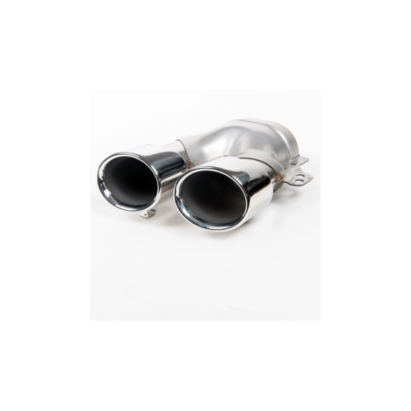 Exhaust Tail Pipes Chrome Round suitable MERCEDES C-Class W205 S205 A205 C205 Facelift 2019-2021