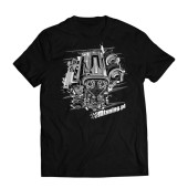 MTuning T-Shirt Black Engine RB25 M